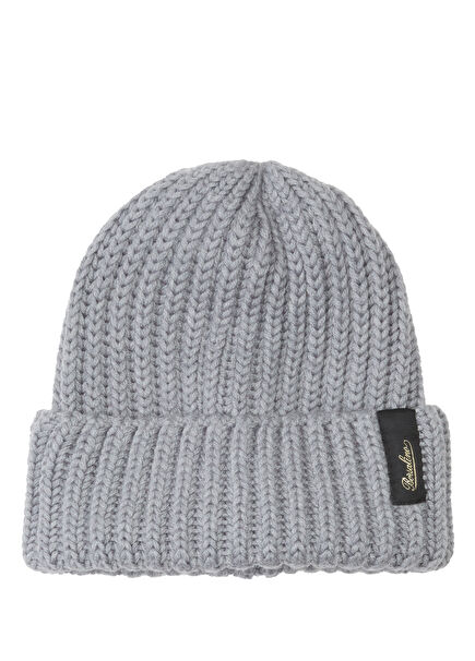 Grey Men's Wool Beanie