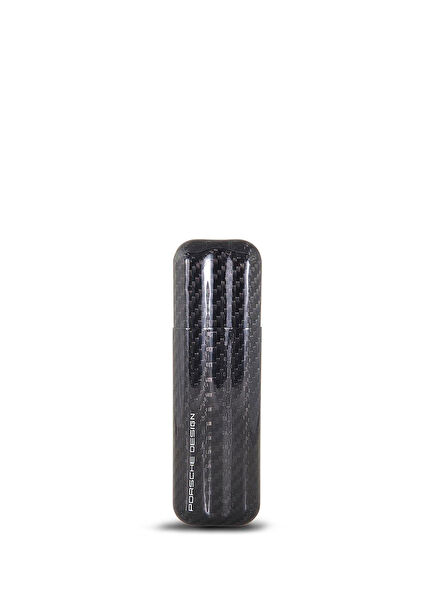 Carbon Fiber 2-pack Black 58 Ring Cigar Case