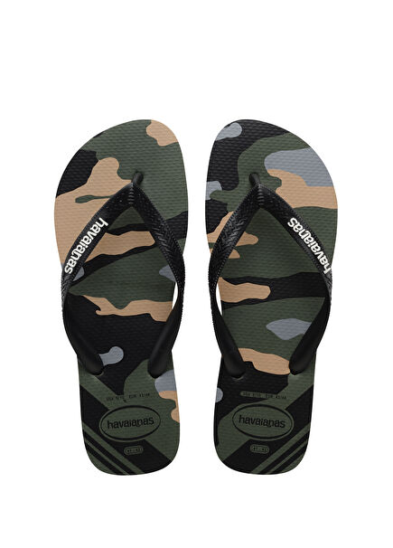Top Camu Dark Green Men's Beach Slippers