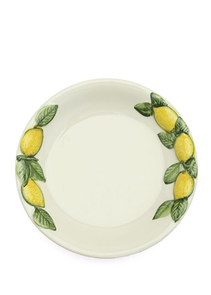 Limon Detaylı Porselen Tabak