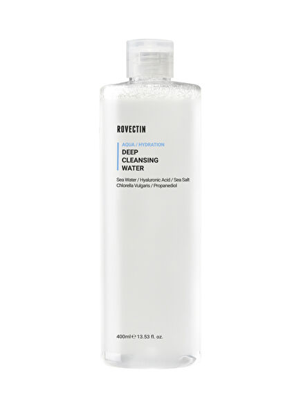 Aqua Deep Cleansing Water Hyaluronik Asit ve Deniz Sulu Kurutmayan Misel Makyaj Temizleme Suyu 400 ml