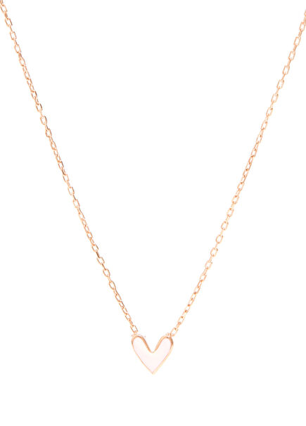 Double-Sided Heart-Shaped Girls Necklace