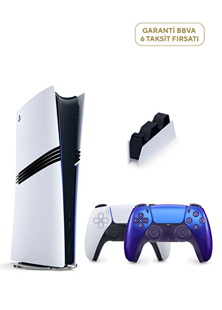 Playstation 5 Pro 2TB Game Console + 2nd PS5 Chroma Indigo + PS5 Charging Station