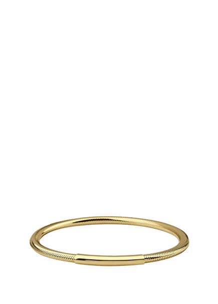 Thin Plate Flex 14K Gold Women's Bracelet