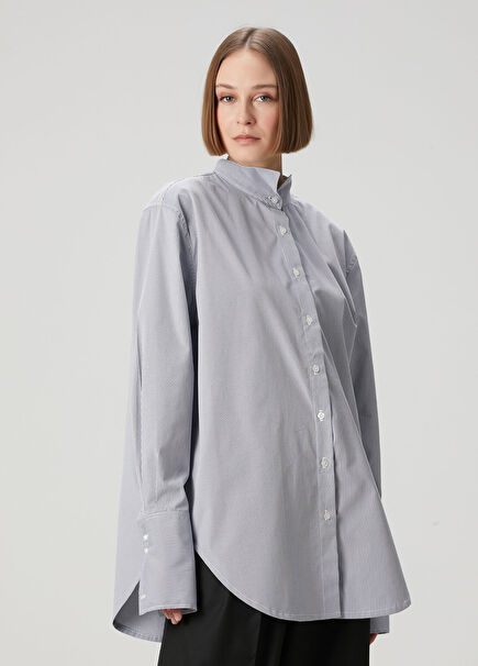 Black White Striped Shirt