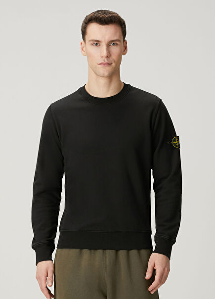 Regular Fit Siyah Sweatshirt