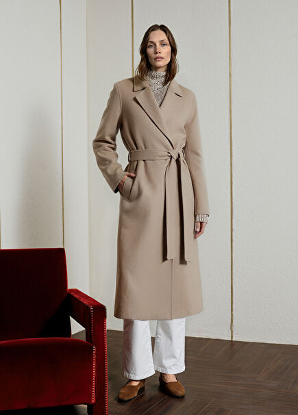 Taupe Wool Coat