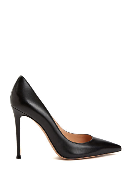 Gianvito Black Leather Stiletto