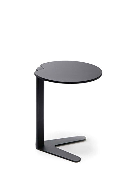 Bunny Black Wood Veneer Side Table