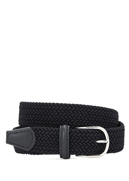 Lacivert Erkek Deri Kemer