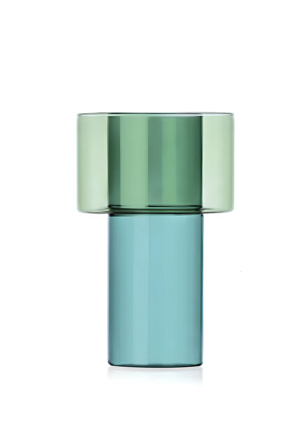 Green Glass Vase from Boreale Collection
