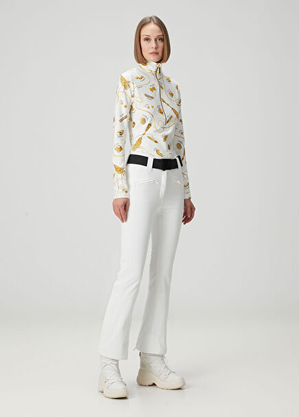 Brooke White Ski Pants