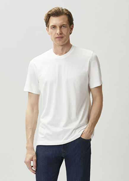White Silk T-Shirt