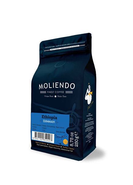 Ethiopia Djimmah Regional Whole Bean Coffee 250 gr