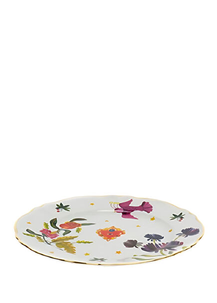 Profuma Colored Patterned Porcelain Serving Plate 32.5 cm