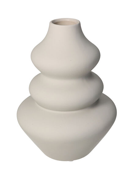 Cream Stone Vase