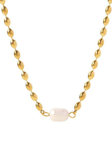 Istanbul White Pearl Women's Necklace