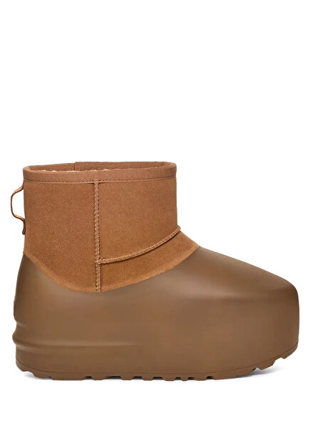 Classic Mini Pumped Molded Taba Kadın Süet Bot