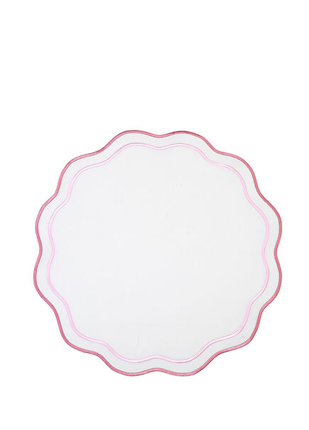 London Pink Embroidered American Service 42x42 cm