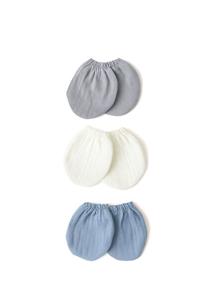 Multicolor Baby Boy 3-Piece Gloves Set