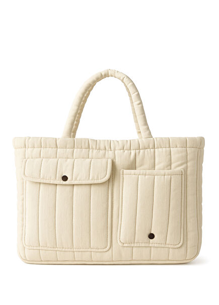 Soft Bloom Krem Anne Bebek Bakım Çantası