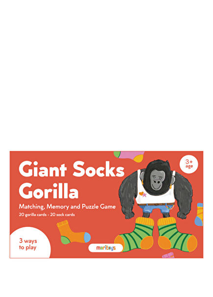 Giant Socks Gorilla: 40 Kartlı Hafıza Eşleştirme ve Puzzle Oyunu