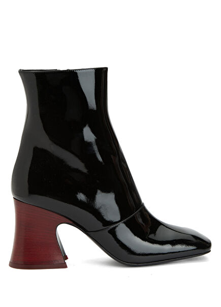 Janis Black Women's Patent Leather Boots