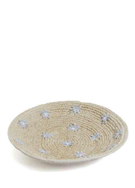 Margherita Light Blue White Decorative Plate