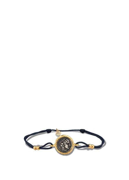 The Pecunia Gin Gümüş Altın Kaplama Erkek Bileklik