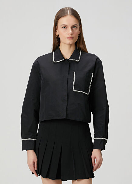 Black Pearl Embroidered Shirt