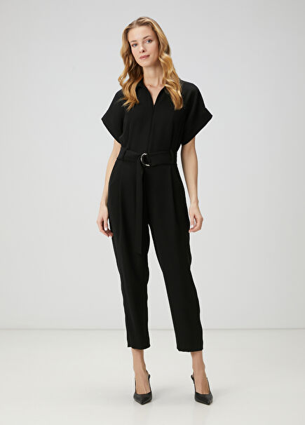 Black Belted Jumpsuit