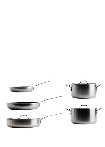 X Mauviel La Collection Limited Editon 8 Parça Çelik Tencere Seti