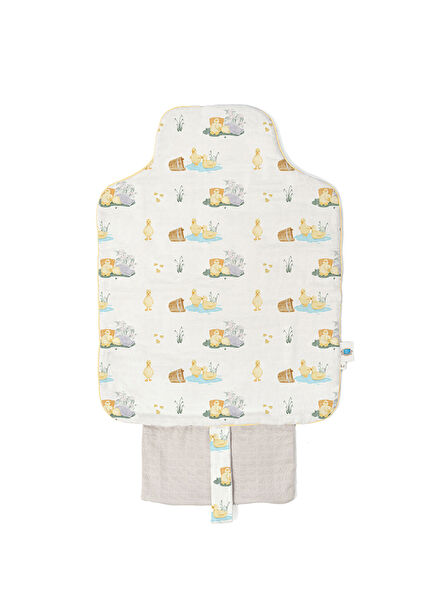 %100 Pamuk Çantalı Pratik Katlanabilir Alt Değiştirme Matı  - Petits Caneton