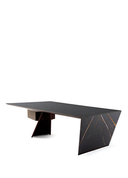 Nasdaq Sahara Noir Patterned Ceramic Office Desk