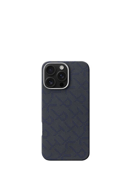 Monogram iPhone 16 Pro MagSafe Uyumlu Aramid Fiber Telefon Kılıfı