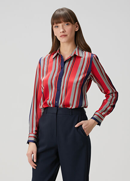 Jamelko Red Striped Shirt
