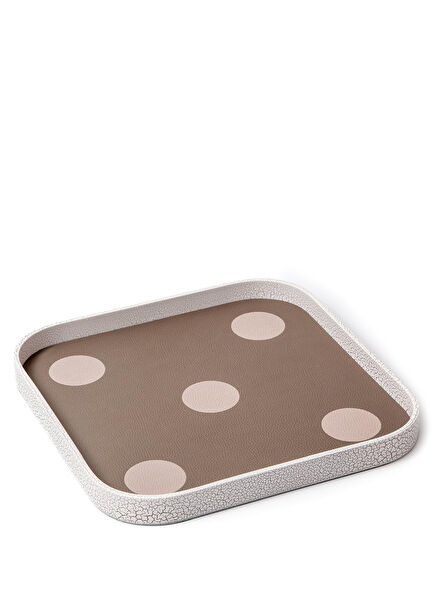 Riviera Small Vizon Deri Tepsi