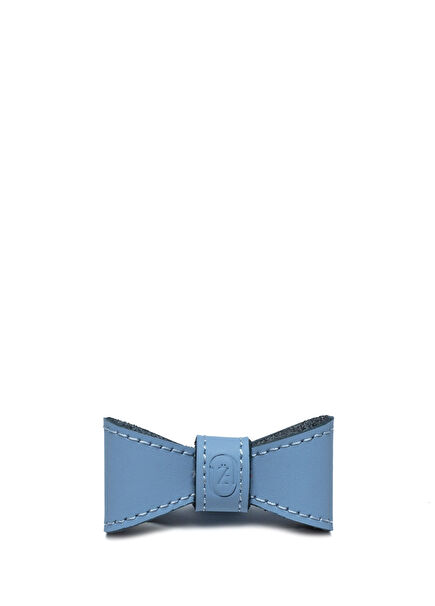 Blue Leather Bow Tie for Small Breed Dogs and Cats