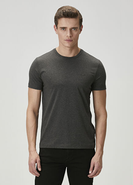 Anthracite Melange Basic T-shirt
