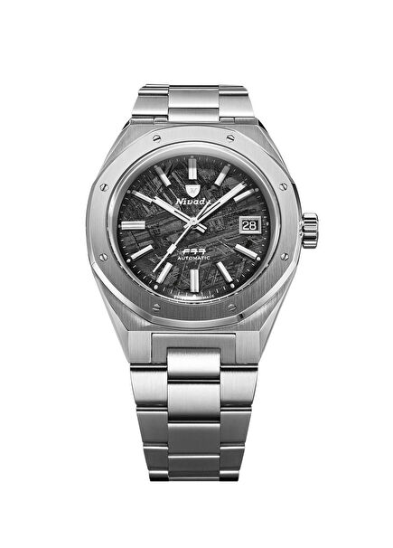 F77 Meteorite 69041A77C Gri Çelik Erkek Kol Saati