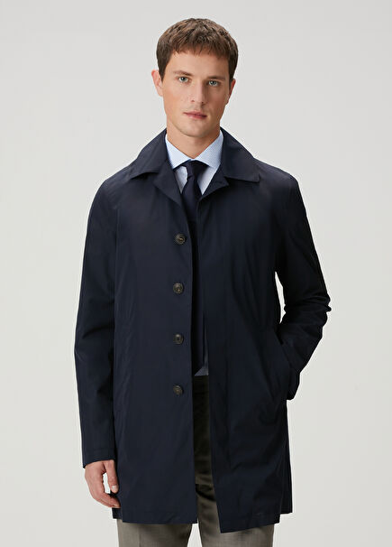 Navy Blue Overcoat