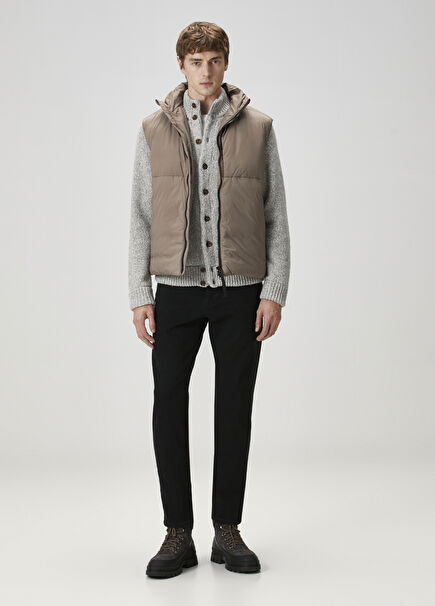 Tapered Fit Siyah Jean Pantolon