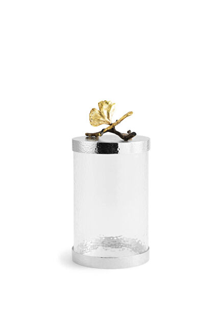 Butterfly Gingko Glass Jar M