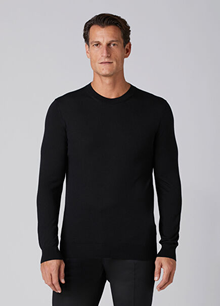 Black Wool Sweater