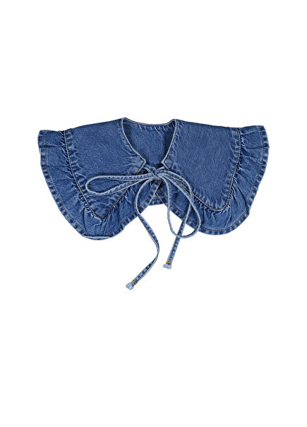 Blue Denim Girls' Collar