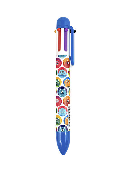 Monster 6 Color Blue Ballpoint Pen