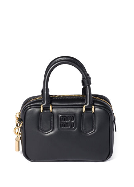 Arcadie Black Leather Women's Handbag