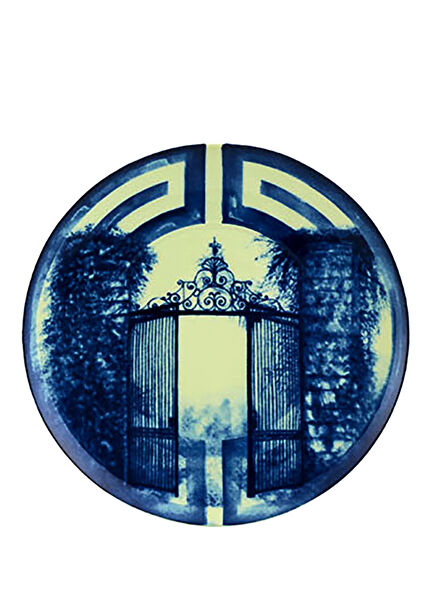 Meaning Blue Porcelain Cake Plate