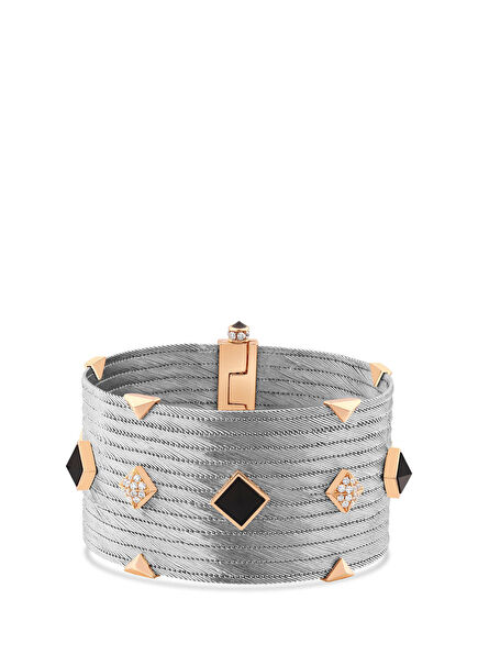 Stark Night Pırlantalı Kadın Altın Bilezik