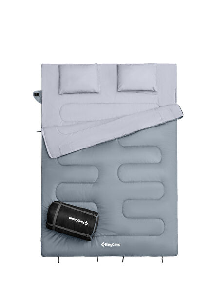 Oxygen 250-D M.Grey Double Padded Sleeping Bag